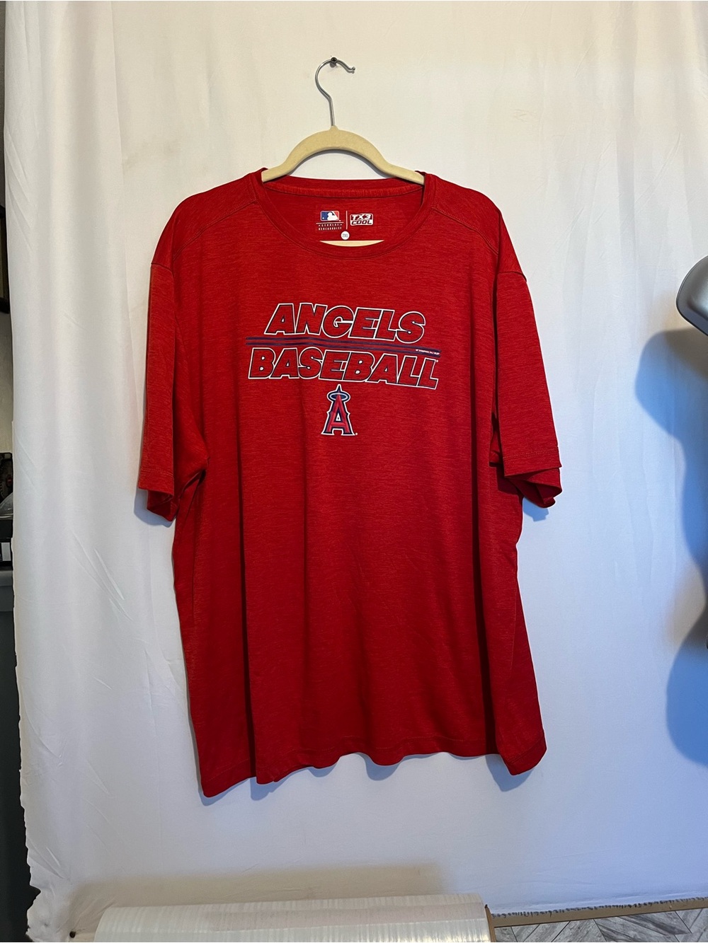 Genuine Merchandise Red TX3 Cool MLB Crew Neck Tee